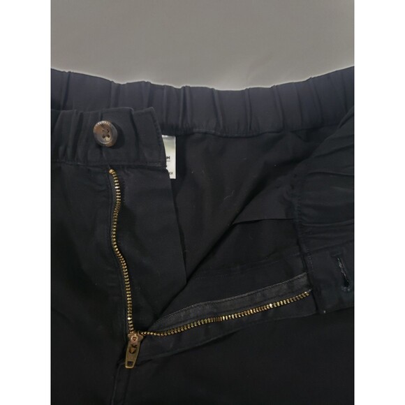 Bear Bottom Black Shorts Mens Medium 5.5" Cotton Elastic Waist - Picture 3 of 9